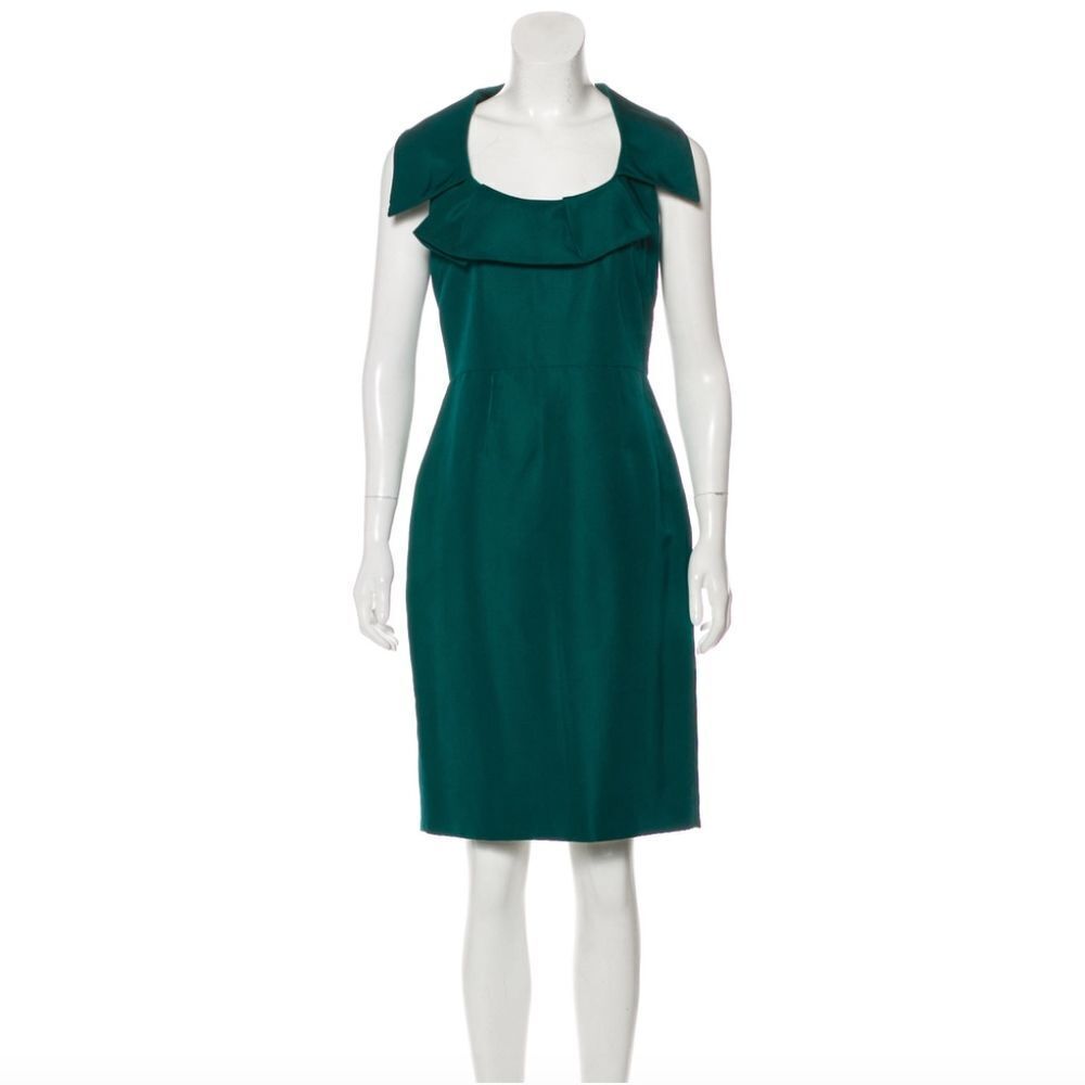 Lela Rose Teal Dress